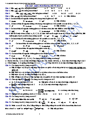 71 Câu hỏi trắc nghiệm ôn tập Đại số tổ hợp Lớp 11 - Hoa Hoàng Tuyên